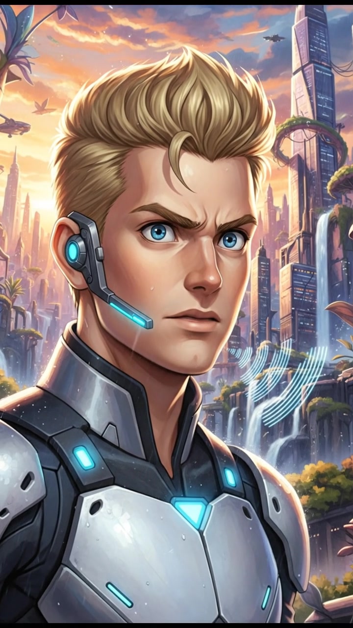 A close-up of Ryan, focused and serious, speaking into a communication device.