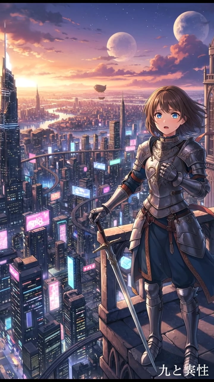 looking out over the city at dusk, realizing the responsibility that comes with their power