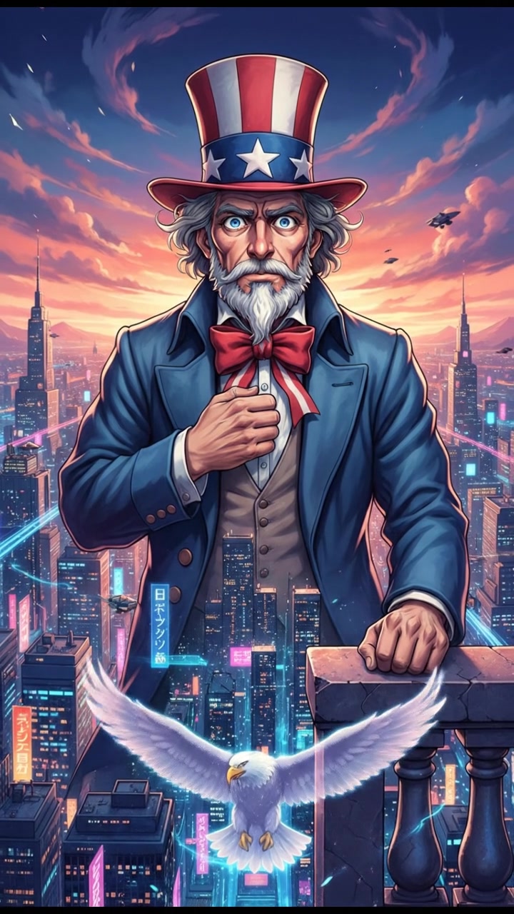 looking out over the city at dusk, realizing the responsibility that comes with their power