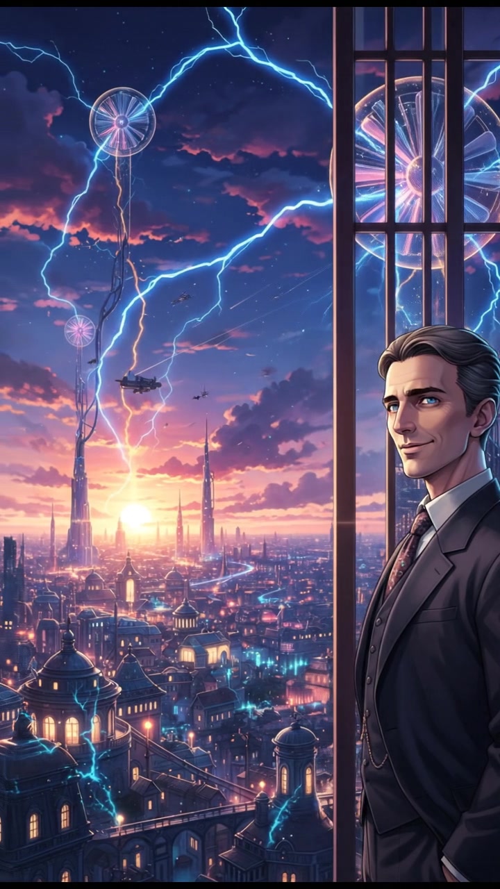 looking out over the city at dusk, realizing the responsibility that comes with their power