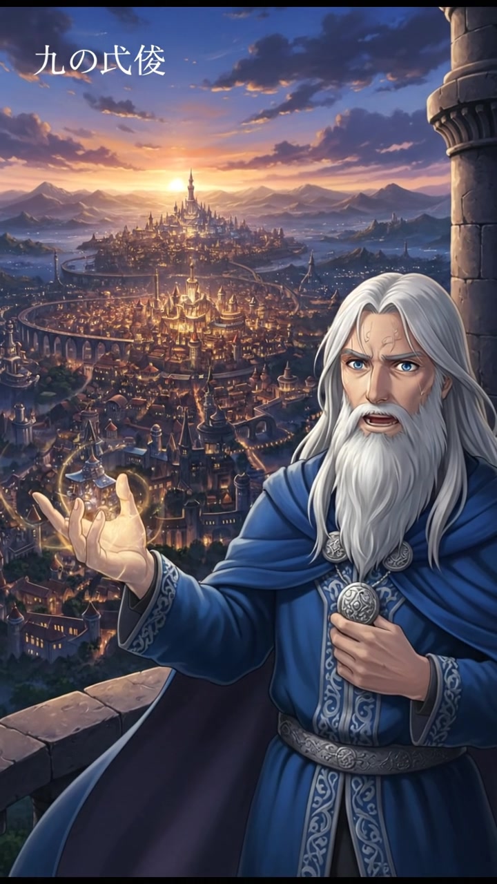 looking out over the city at dusk, realizing the responsibility that comes with their power