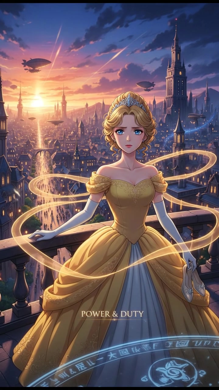 looking out over the city at dusk, realizing the responsibility that comes with their power