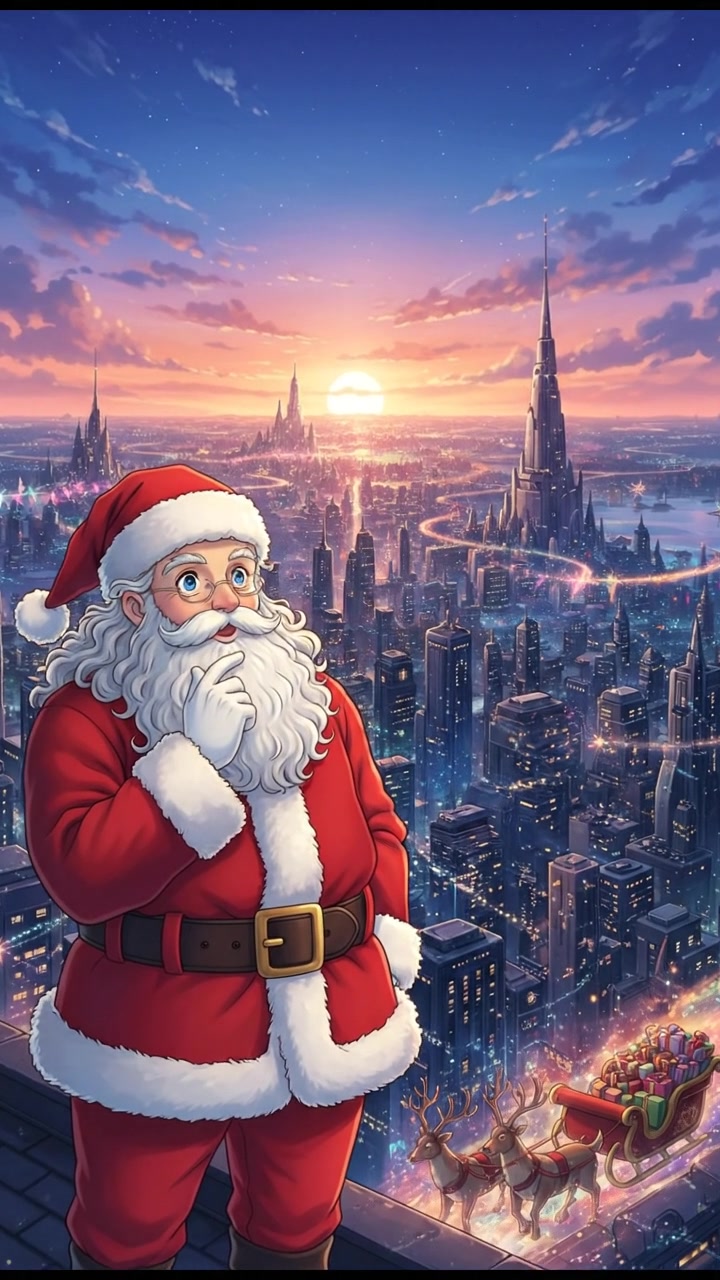 looking out over the city at dusk, realizing the responsibility that comes with their power