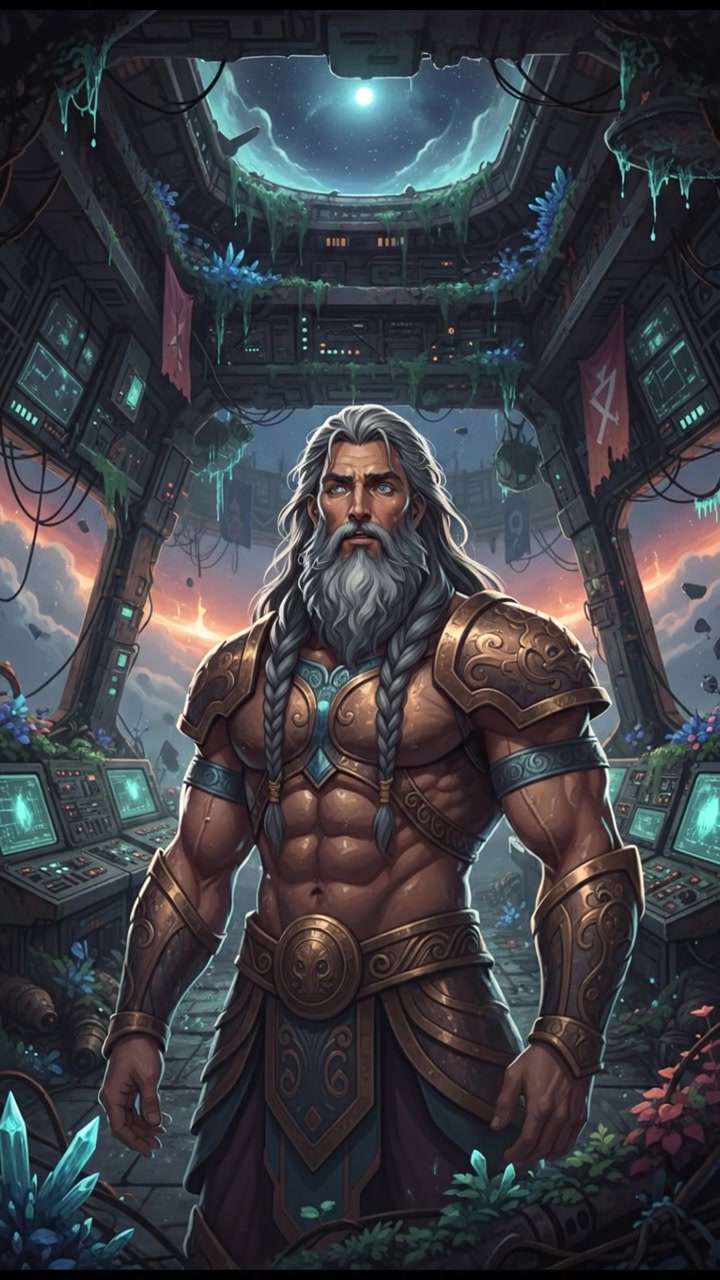 finding an abandoned space station with flickering lights and eerie silence