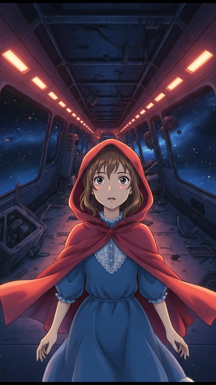 finding an abandoned space station with flickering lights and eerie silence