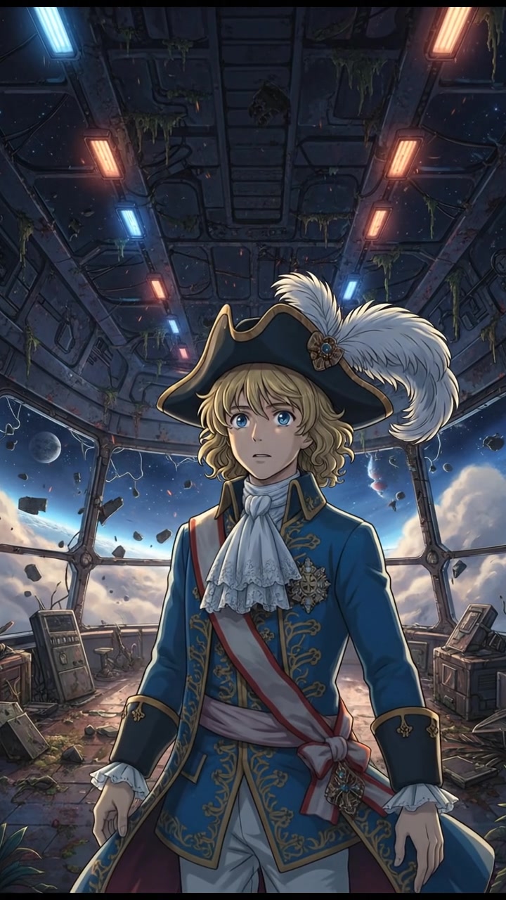 finding an abandoned space station with flickering lights and eerie silence