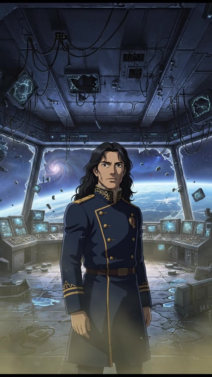 finding an abandoned space station with flickering lights and eerie silence