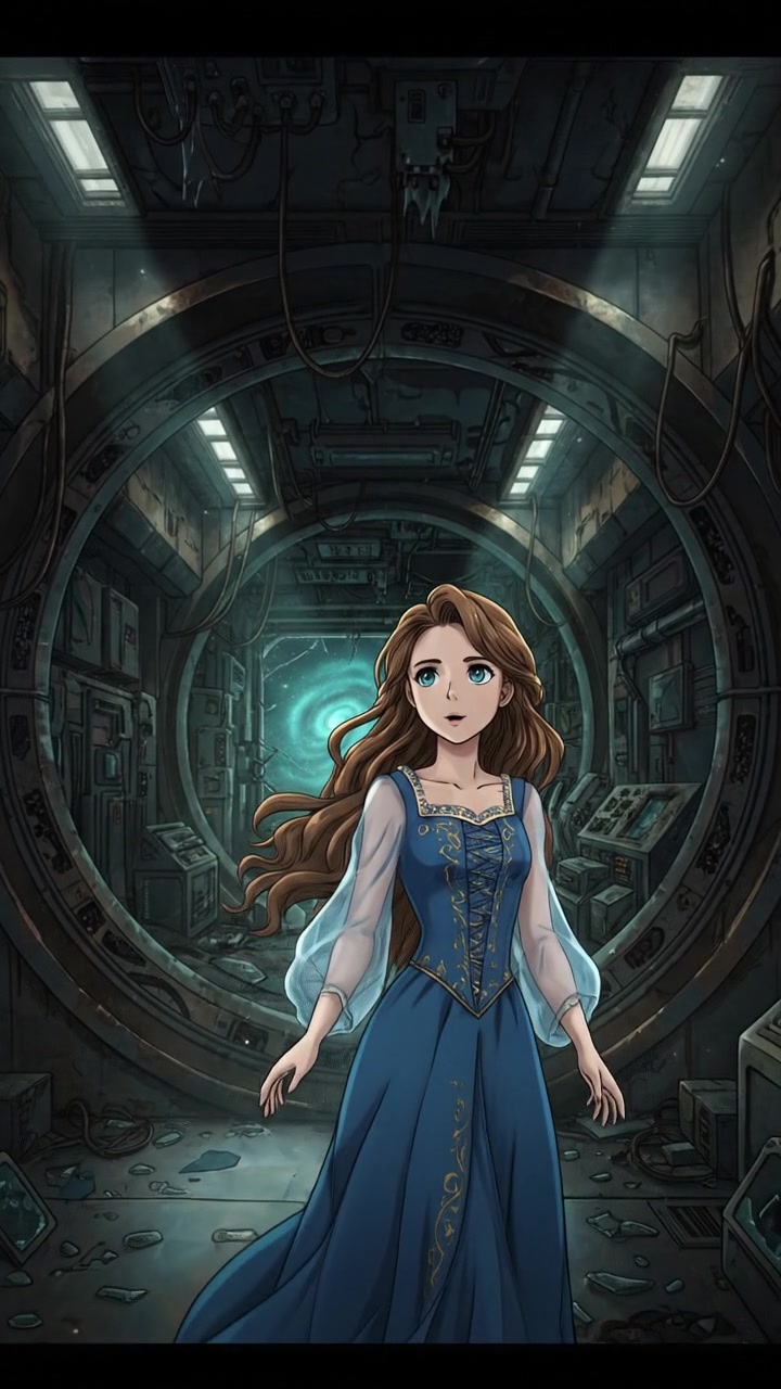 finding an abandoned space station with flickering lights and eerie silence