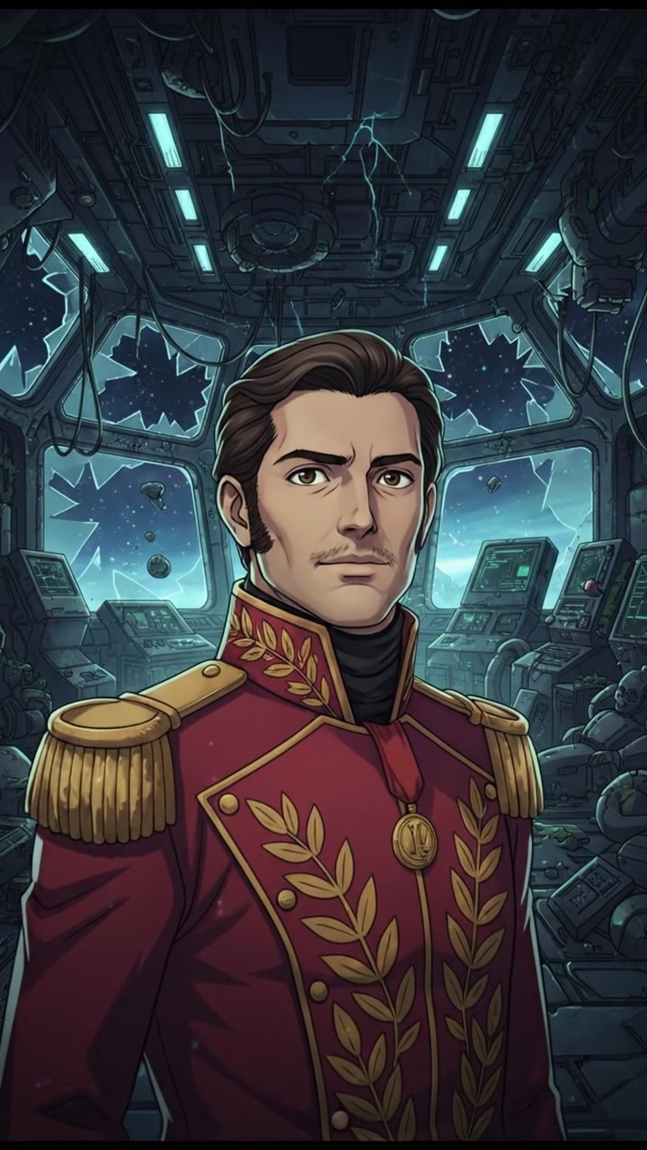 finding an abandoned space station with flickering lights and eerie silence