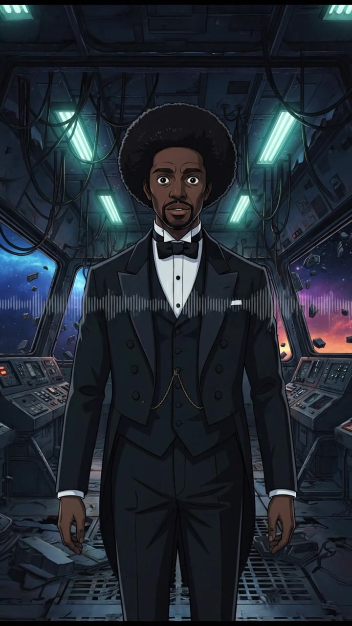 finding an abandoned space station with flickering lights and eerie silence