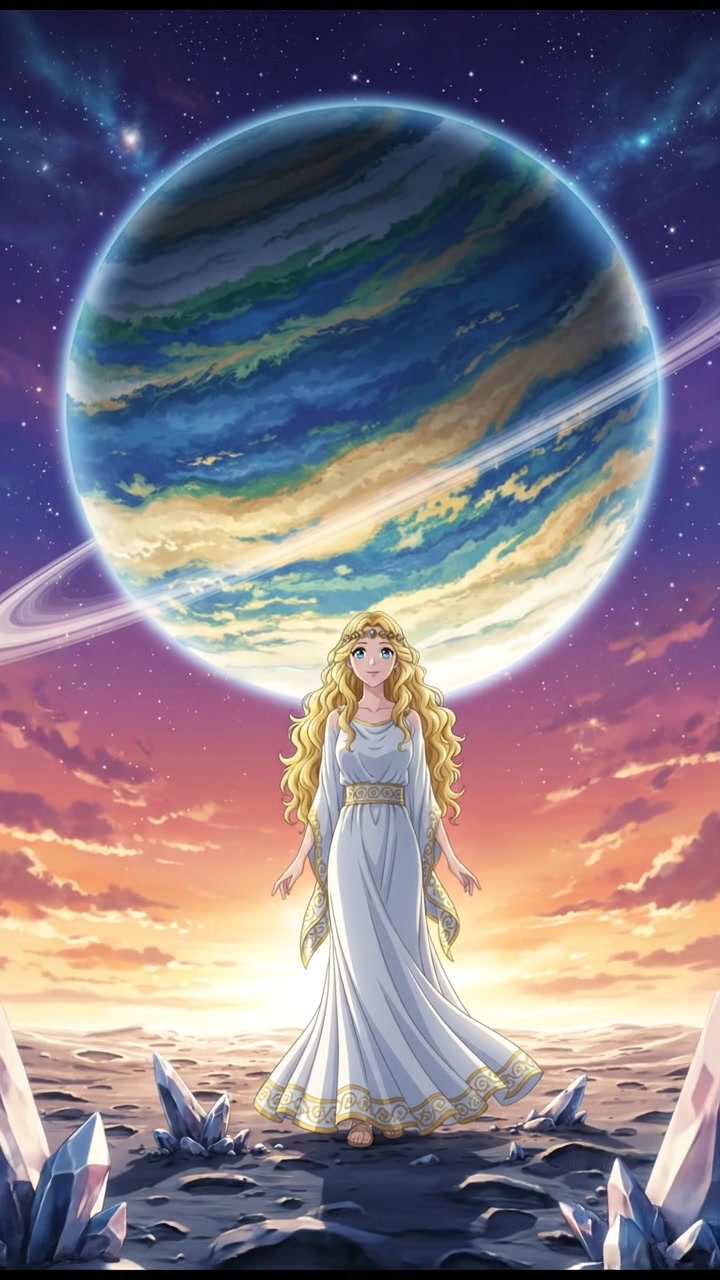 standing on the surface of a moon, watching a giant planet rise over the horizon