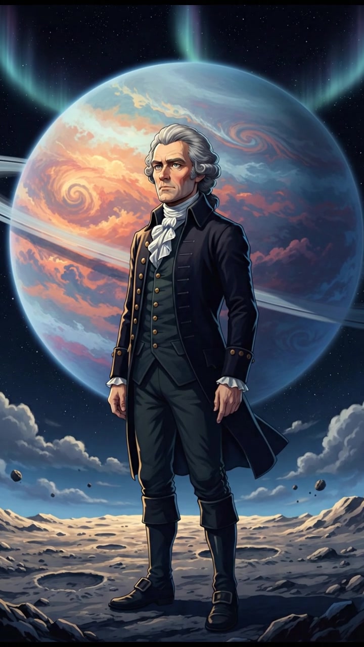 standing on the surface of a moon, watching a giant planet rise over the horizon