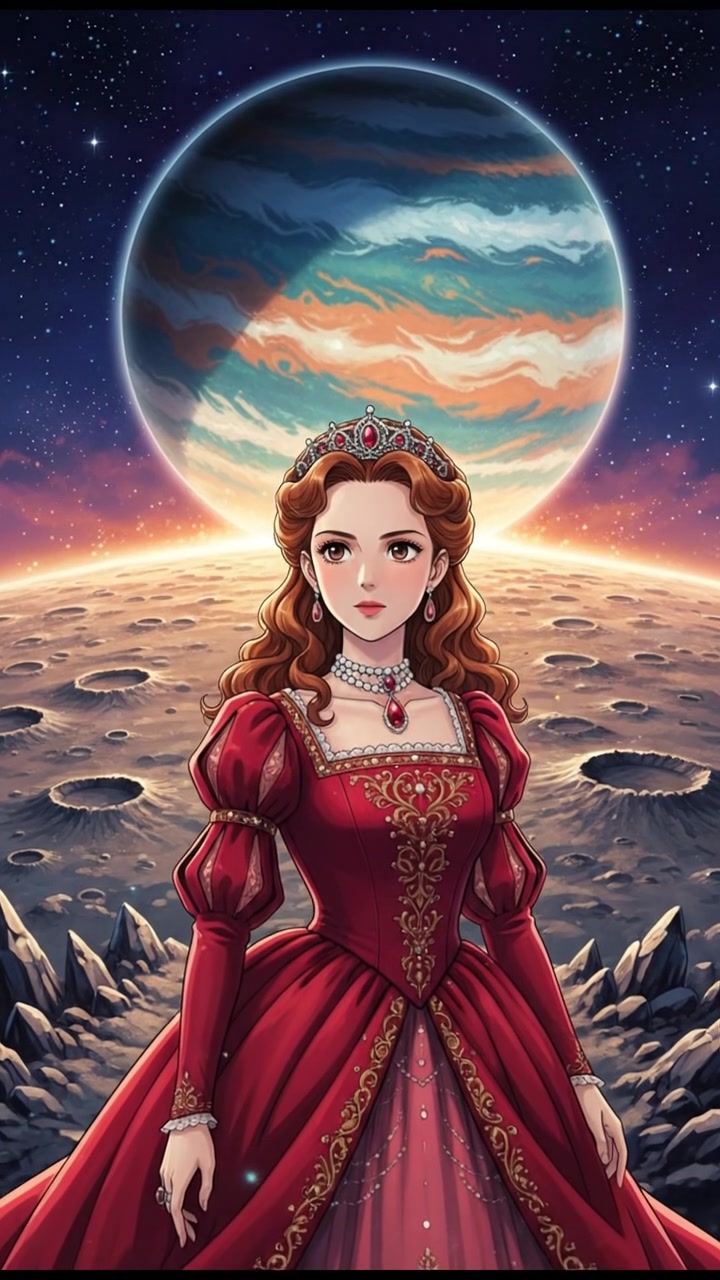 standing on the surface of a moon, watching a giant planet rise over the horizon