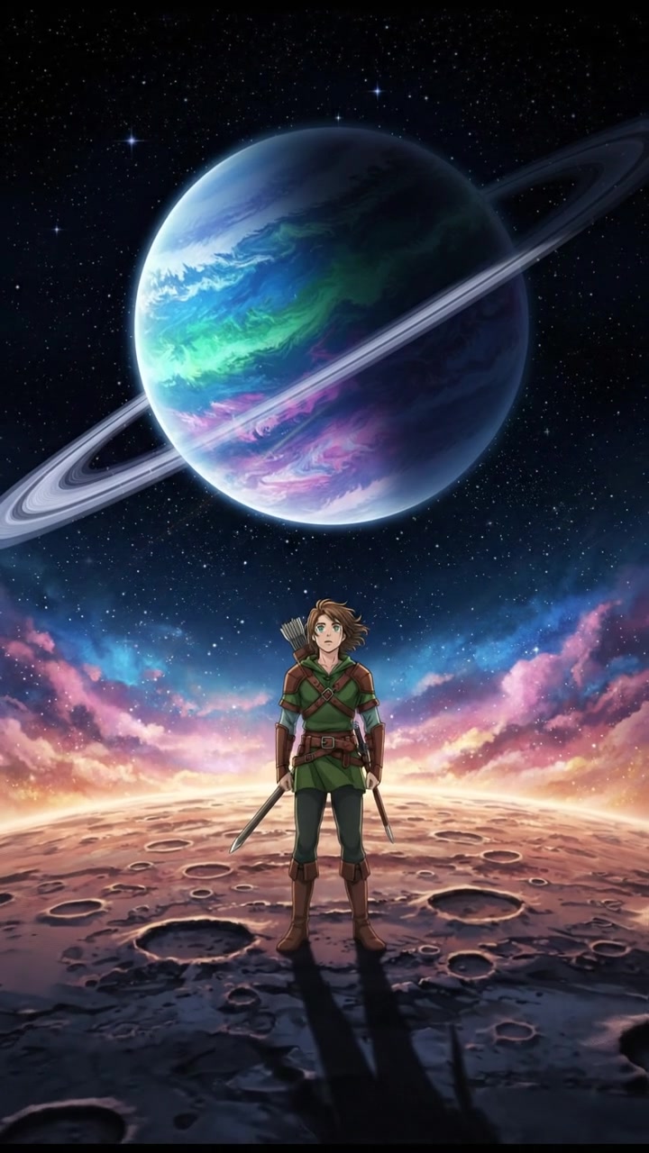 standing on the surface of a moon, watching a giant planet rise over the horizon