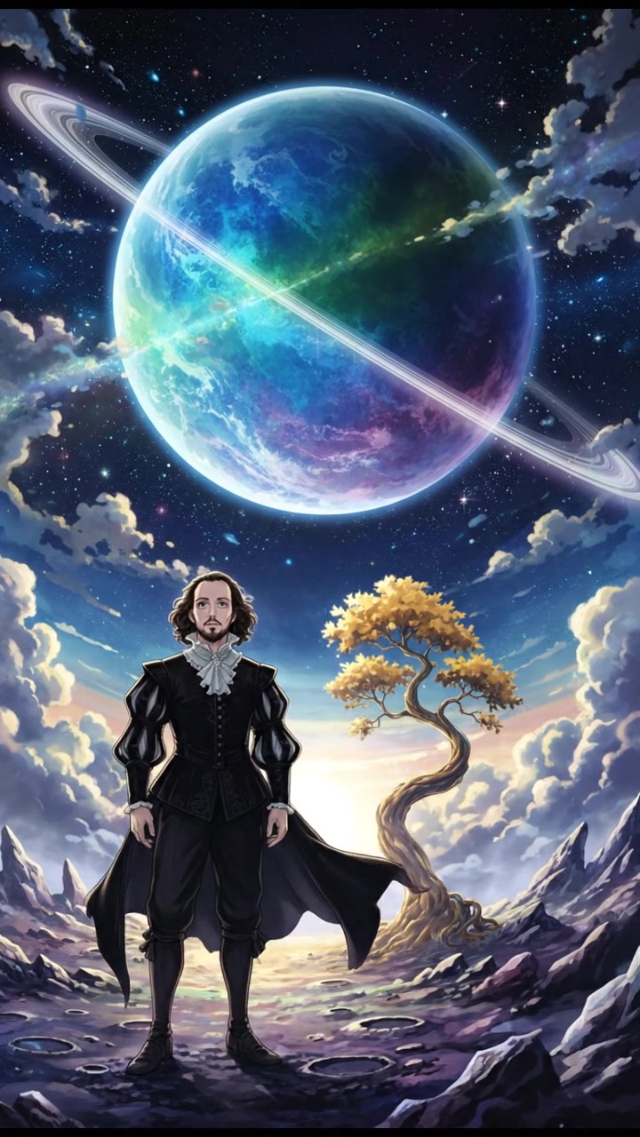 standing on the surface of a moon, watching a giant planet rise over the horizon