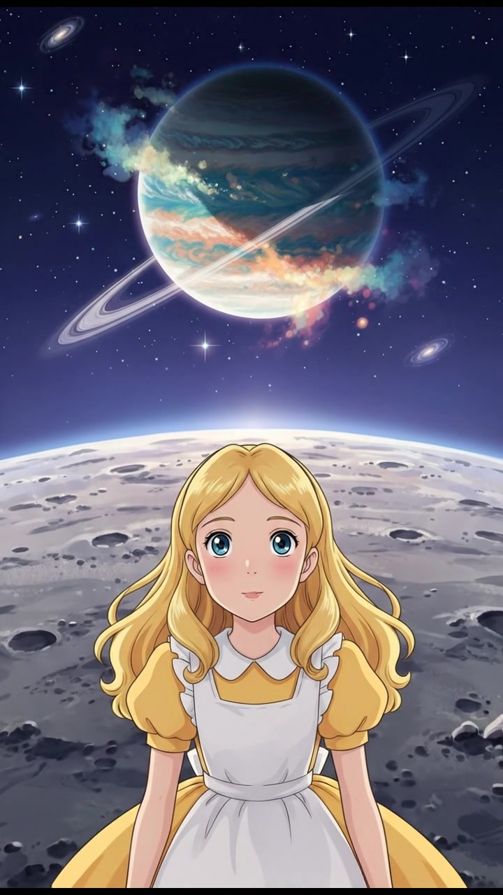 standing on the surface of a moon, watching a giant planet rise over the horizon