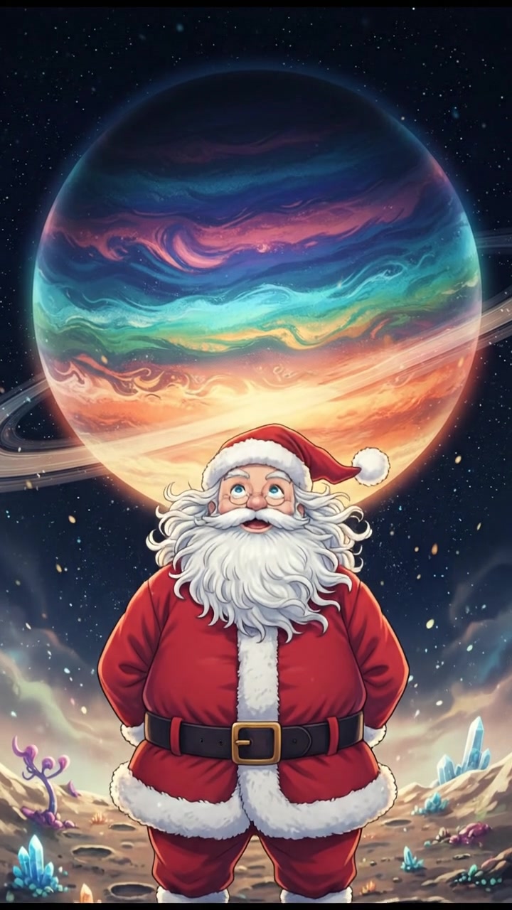 standing on the surface of a moon, watching a giant planet rise over the horizon