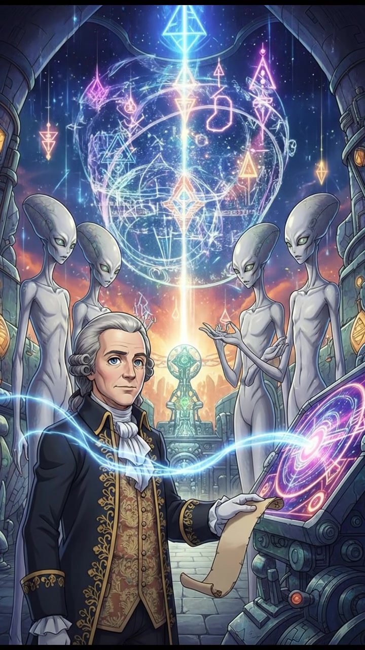 communicating with an alien civilization through glowing symbols and light