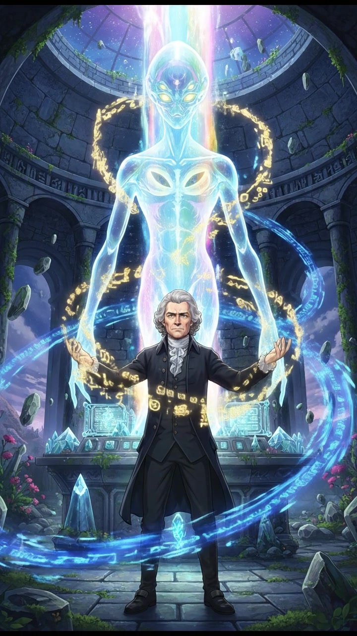 communicating with an alien civilization through glowing symbols and light