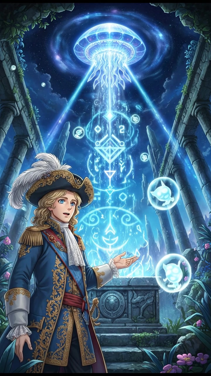 communicating with an alien civilization through glowing symbols and light