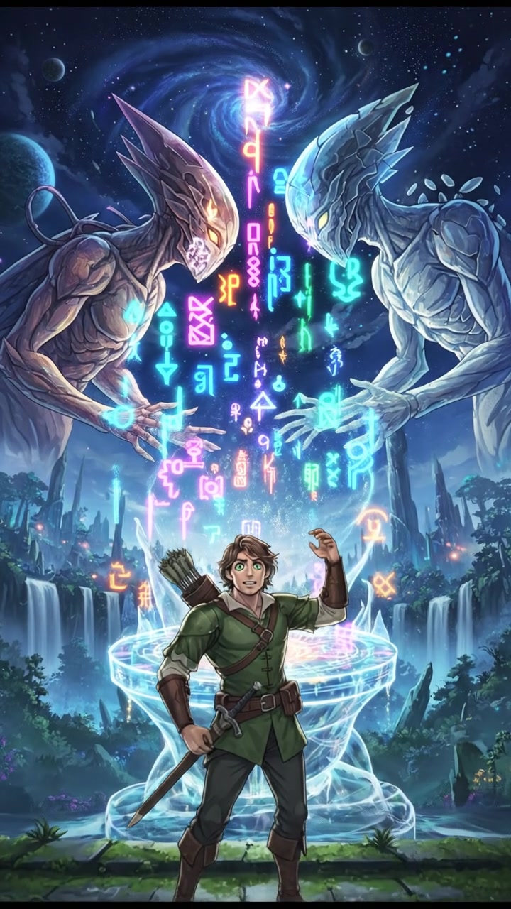 communicating with an alien civilization through glowing symbols and light