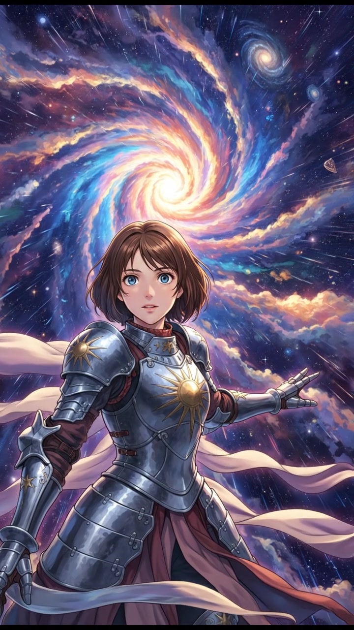 discovering a hidden portal or wormhole in space, light bending and stars warping around it