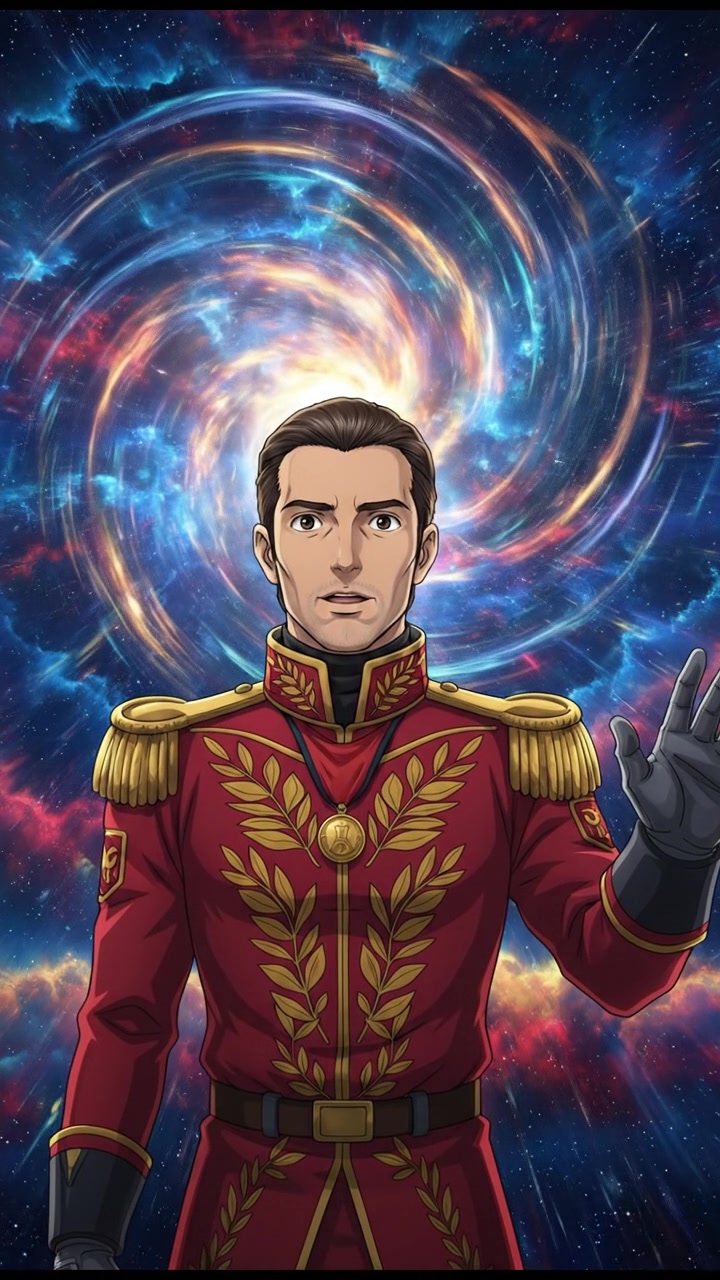 discovering a hidden portal or wormhole in space, light bending and stars warping around it