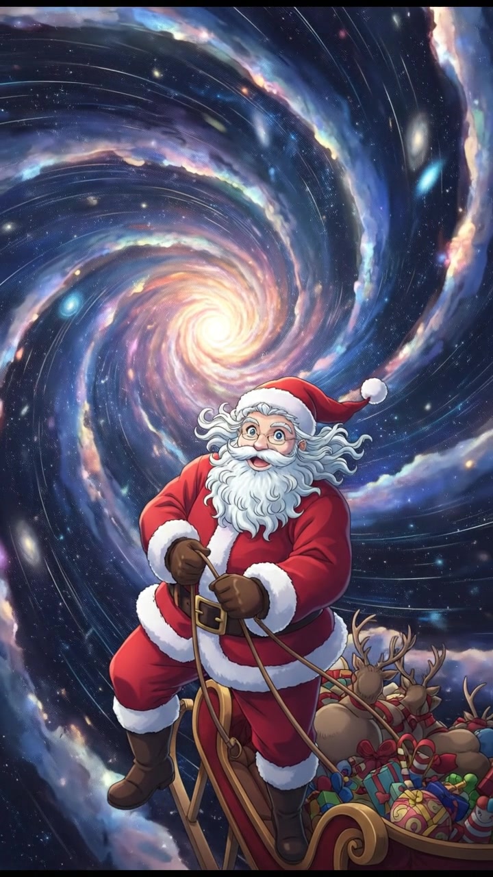 discovering a hidden portal or wormhole in space, light bending and stars warping around it