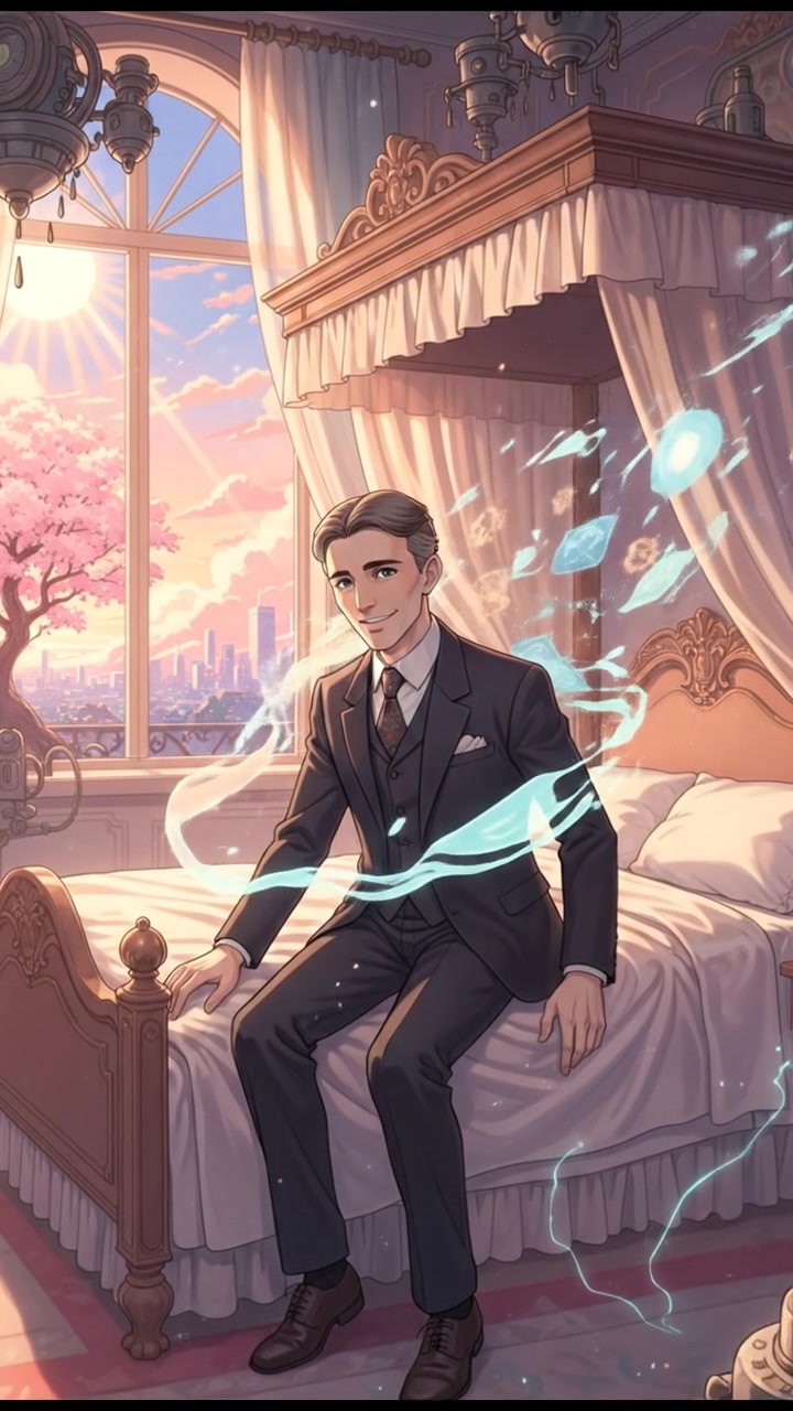 floating back down to their bed as dawn approaches, dreams fading into morning light