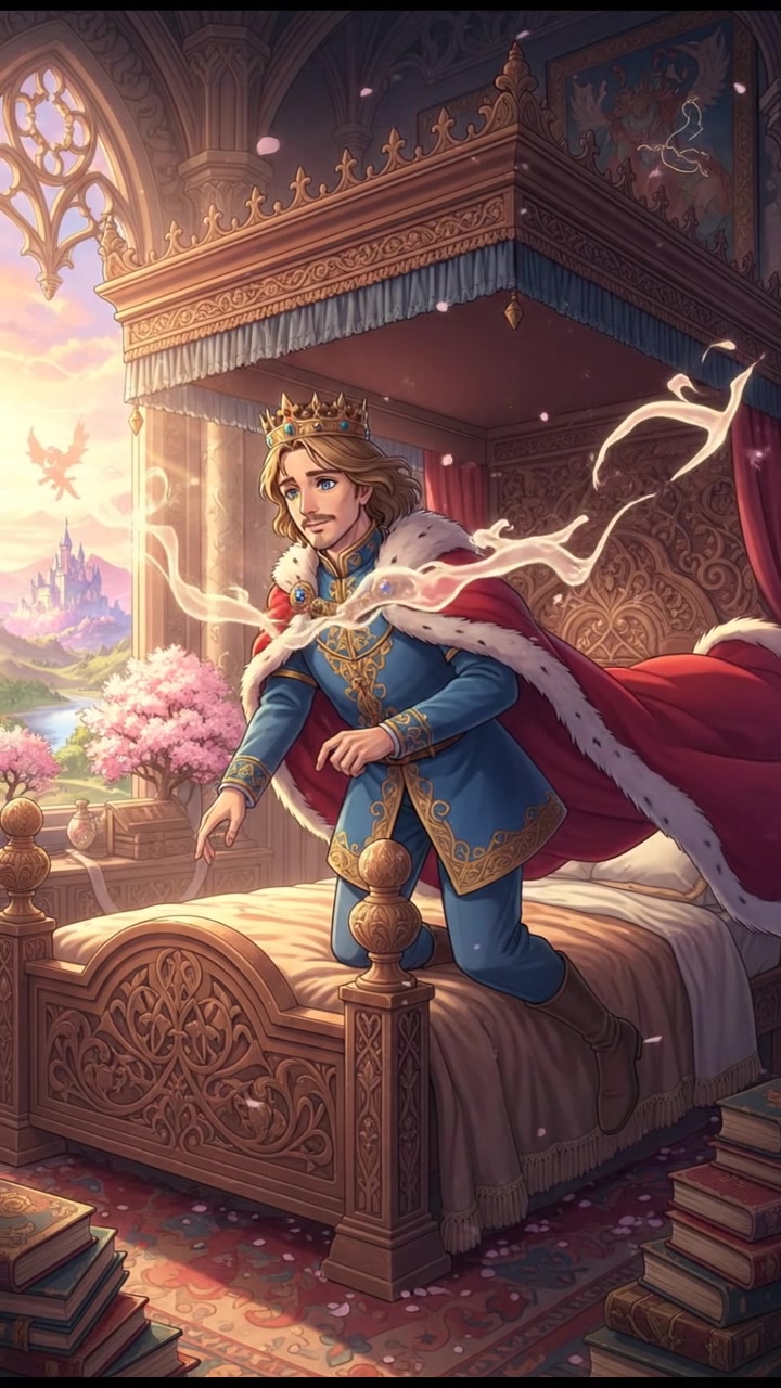 floating back down to their bed as dawn approaches, dreams fading into morning light