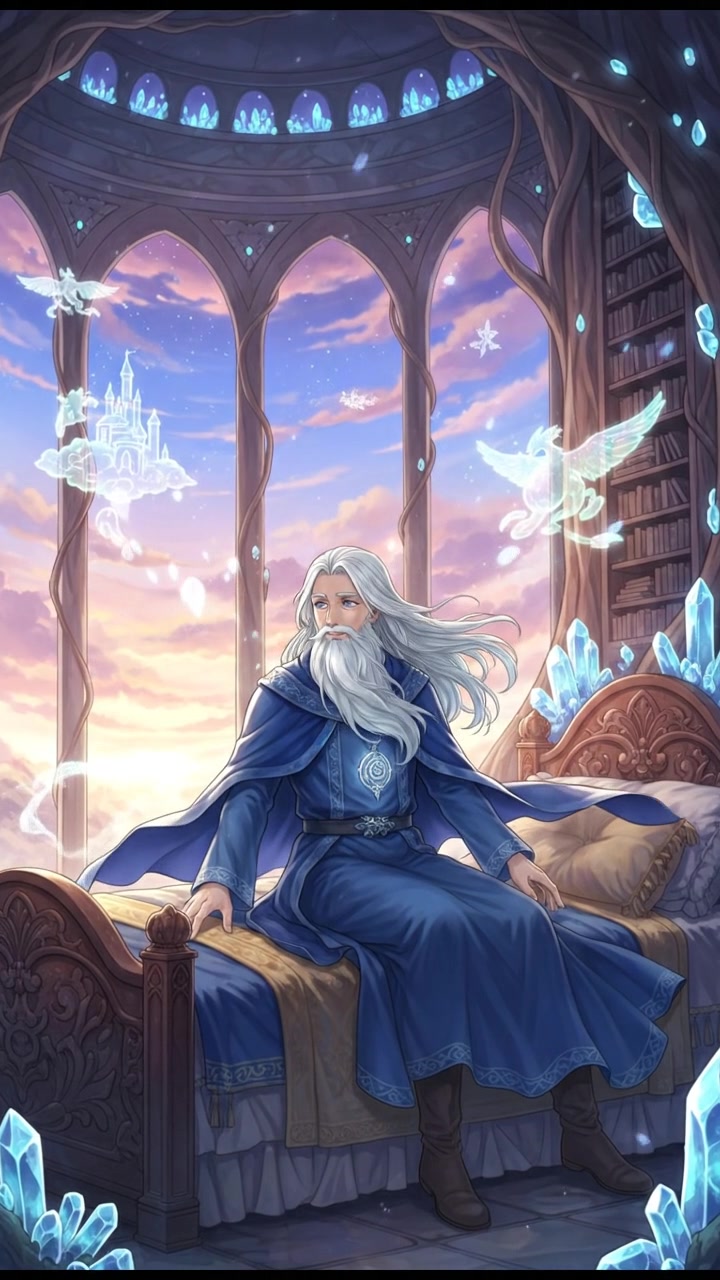 floating back down to their bed as dawn approaches, dreams fading into morning light