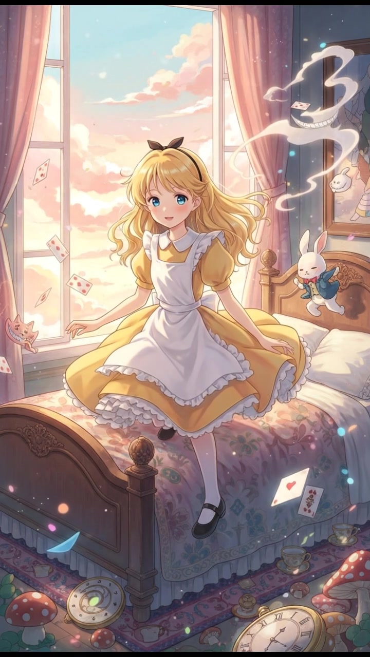 floating back down to their bed as dawn approaches, dreams fading into morning light