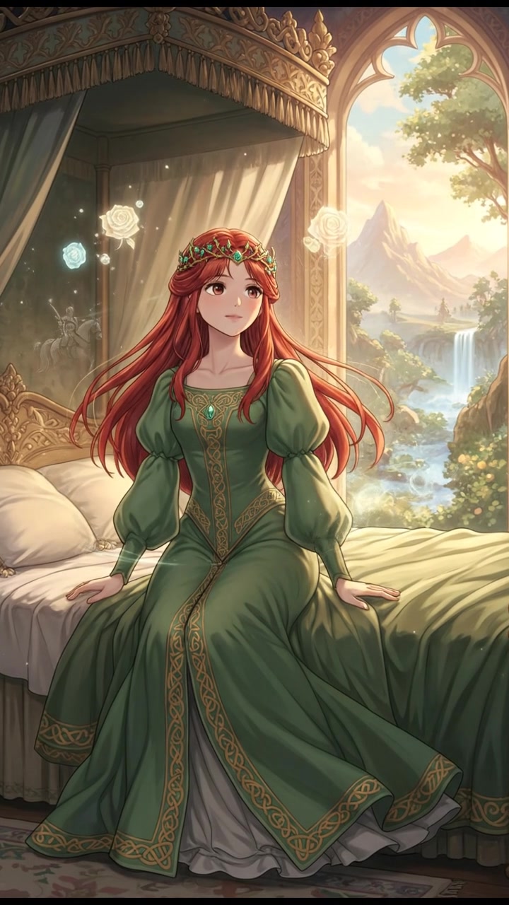 floating back down to their bed as dawn approaches, dreams fading into morning light