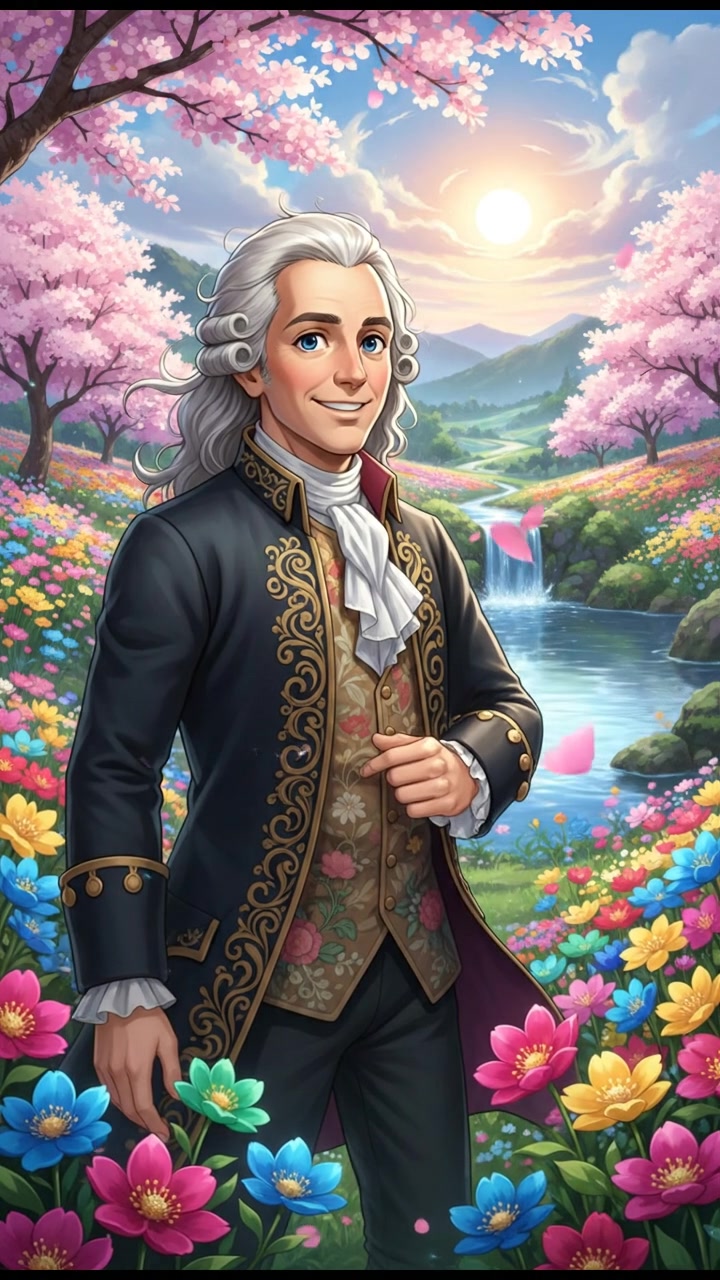 In a flower blooming garden