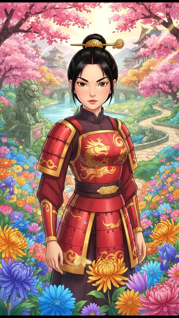 In a flower blooming garden