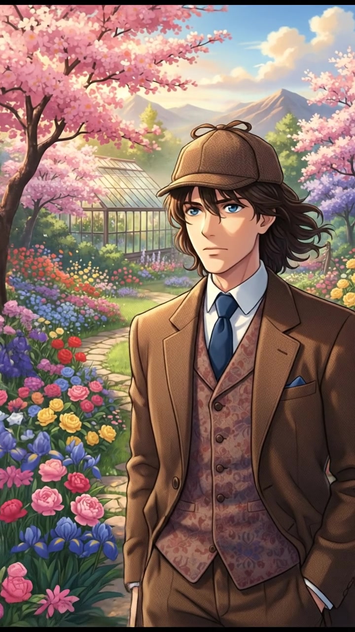 In a flower blooming garden