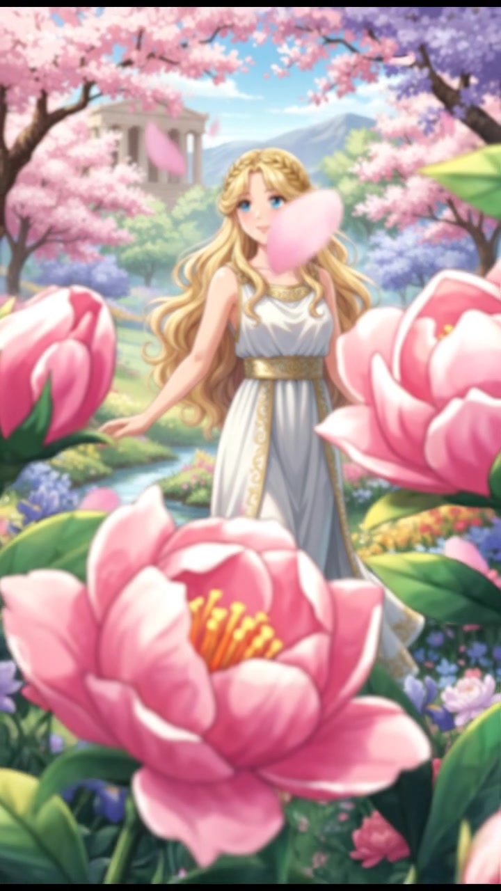 In a flower blooming garden