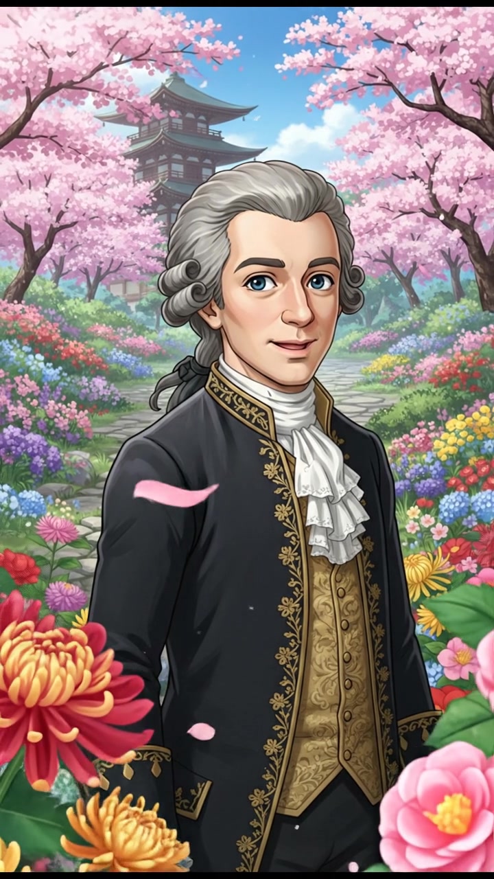 In a flower blooming garden