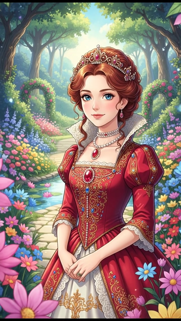 In a flower blooming garden