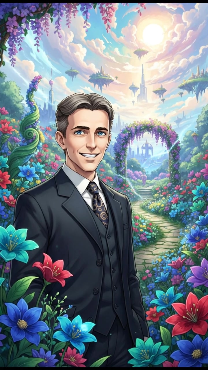 In a flower blooming garden