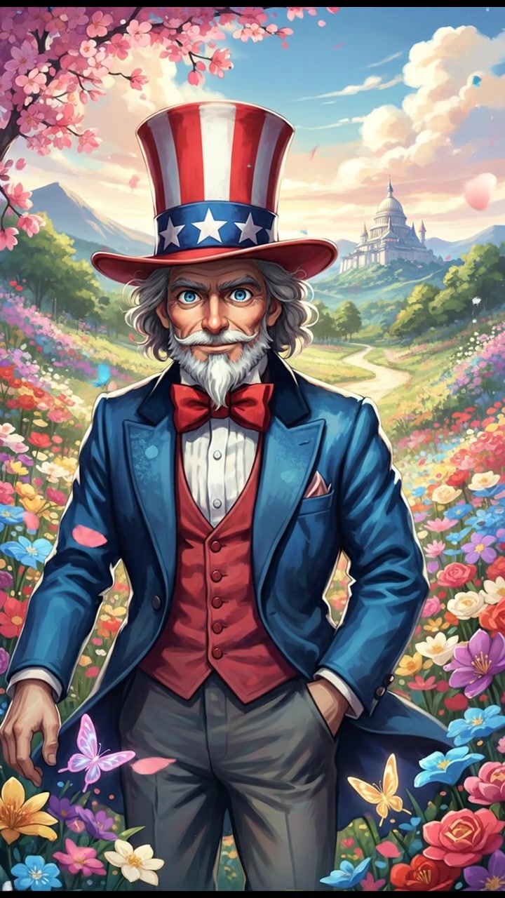 In a flower blooming garden