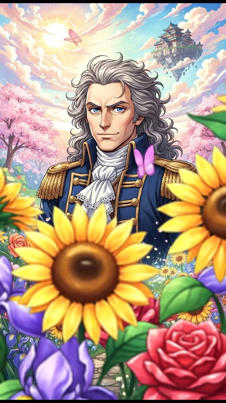 In a flower blooming garden