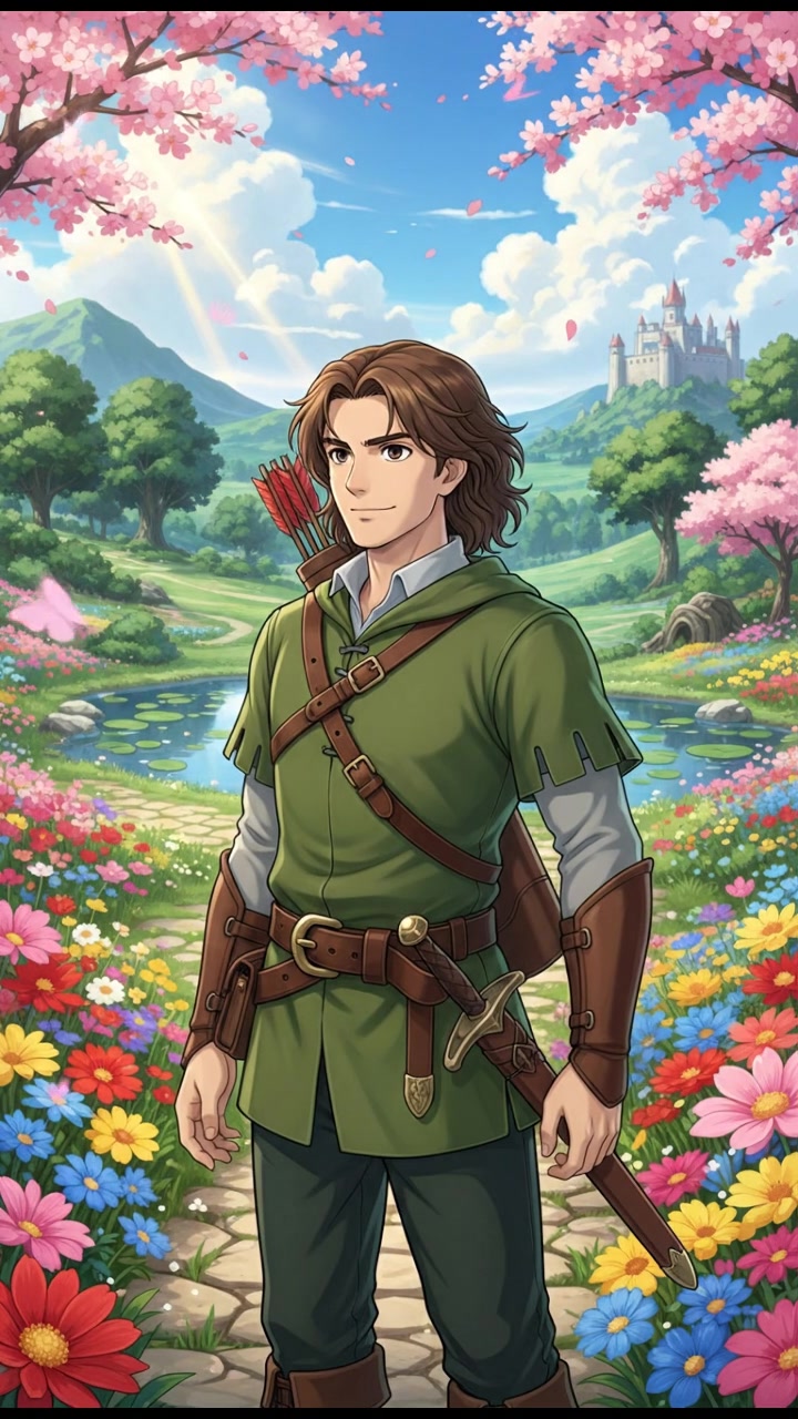 In a flower blooming garden