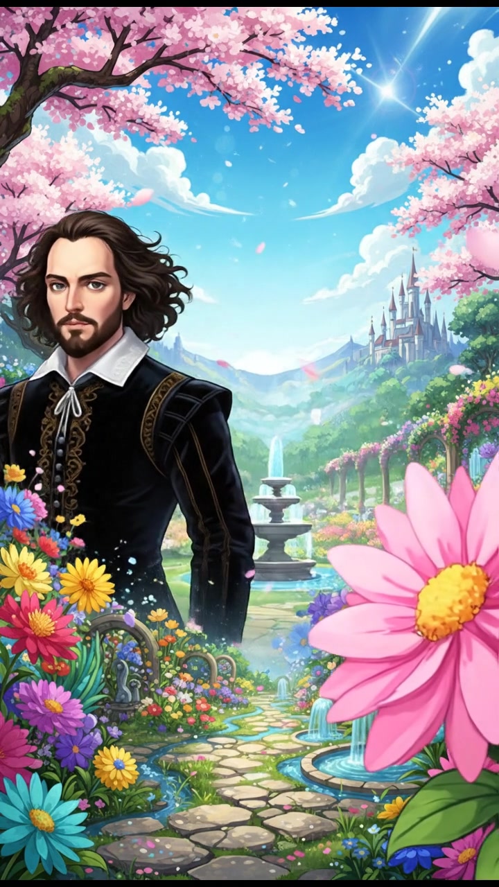 In a flower blooming garden