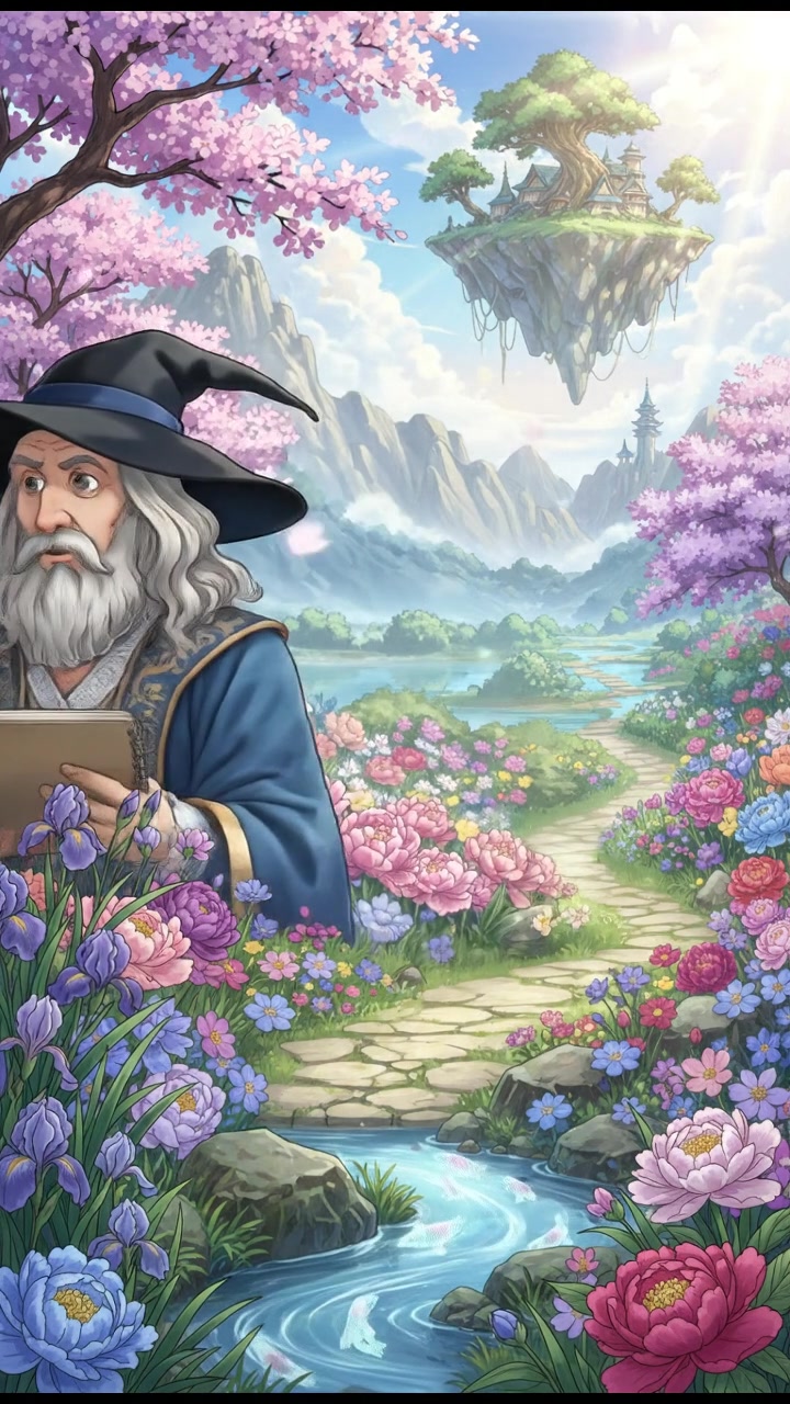 In a flower blooming garden