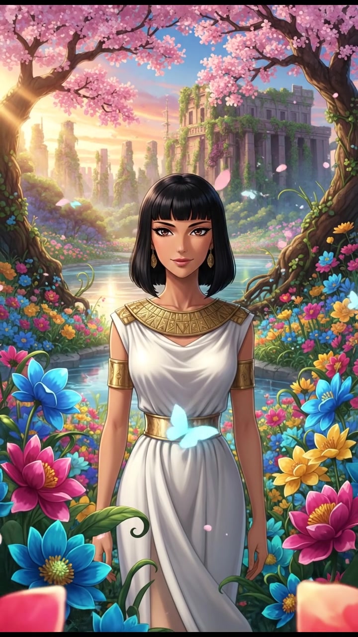 In a flower blooming garden