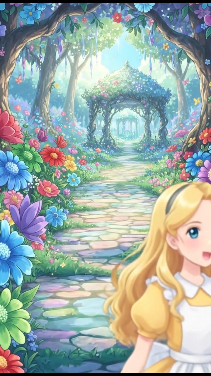 In a flower blooming garden