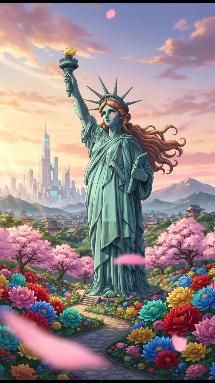 In a flower blooming garden