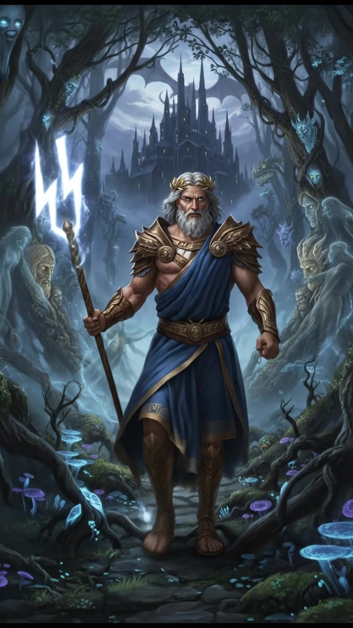 traveling through an enchanted forest where illusions test their heart and resolve