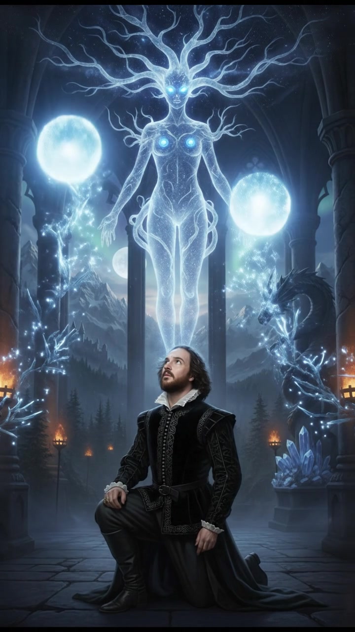 receiving guidance from a mystical being who challenges their intentions